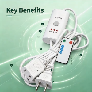 Household Remote Timer Extension Cord  Plug Cord for Wedding Aisle Light & Home Daily Equipment