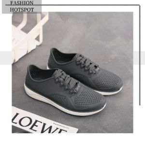 NDDshop รองเท้าผ้าใบใช้งาน ดีไซน์รองเท้าใหม่ เป็นผิวยางใส่ง่ายลูกฟู น้ำหนักเบาใส่สบาย หน้าฝนช่วงหน้าฝนมากๆ รูปลักษณ์แสงเพื่อน้ำหนัก