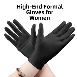 TEKANAI | Silk Satin Photogenic Jewelry Handling Gloves Black