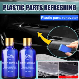 Car Interior Leather Plastic Refurbishing Agent Rubber Restorer Dashboard Cleaner And Polisher Dustproof Polishing Car Detailing Tool