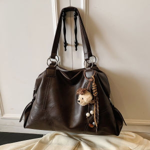 กระเป๋าถือหนังนิ่มสไตล์วินเทจ กระเป๋าสะพายข้างผู้หญิง กระเป๋าถือสำหรับเดินทาง กระเป๋าสะพายข้างแฟชั่น กระเป๋าสะพายข้างแบบลำลอง