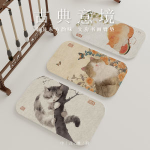 New Chinese Style Calligraphy Painting Wool Felt Pad Arm Rest Mini Size Special for National Painting Practice Writing Mat