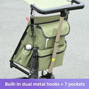 DECLARE LOVE | Storage Bag for Stroller with Hanging Pouch and Hook