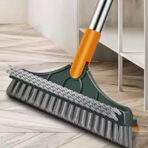 3in1 Cleaning Floor Brushmagic scrub brush with scraperlong handlerotatablebathroomkitchenwindowscorner crevisewallheavy dutysturdyhousehold cleaning toolsmatibayBINLU