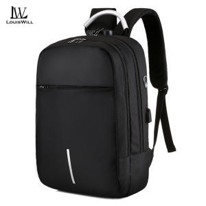 LouisWill Fashion Mens Business Backpack Anti-Theft Laptop Backpack Large Capacity USB Charging Backpack Waterproof Backpack College Commuting Backpack Leisure Travel Bag For Work Business Trip
