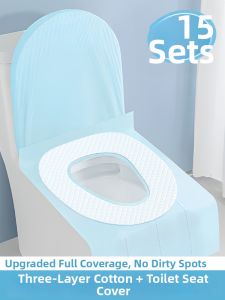 Disposable Full Coverage Adhesive Toilet Seat Cover