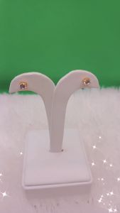 Giwang BY 02-4 Alloy Lapis Mas 18K Permata Zirconia Premium Quality & Tahan Lama EP002G