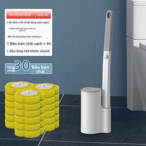 MONLEYTA | Bàn chải vệ sinh nhà tắm sử dụng một lần gắn tường Chổi vệ sinh không để lại góc Chổi vệ sinh phòng tắm Chổi vệ sinh toilet