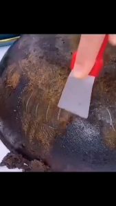 Xẻng làm sạch vết bẩn trên xoong nồi tủ lạnh cửa sổ bằng thép không gỉ 304 tiện dụng