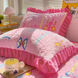 Áo Chăn Dày Lót Lông Cừu Mùa Đông Cặp Đôi Lông Cừu San Hô Lót Lông Cừu Bên Trong Vỏ Chăn Mềm Mại Thoải Mái Dễ Giặt