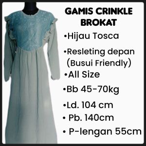 gamis terbaru 2024 | gamis crinkle airflow | gamis brokat NOM fashion