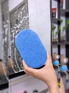 Kitchen Bathroom Toilet Cleaning magic sponge Glass Wall Cleaning Bath Brush Handle Sponge Ceramic Window Slot Clean Brush