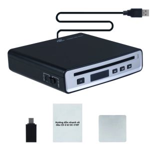 Đầu CD Ngoài Xe Hơi Đa Năng Màu Đen Nguồn 5V Hỗ Trợ USB/Bluetooth Tương Thích Với Hầu Hết Các Dòng Xe Cắm Là Chạy SX-31BT
