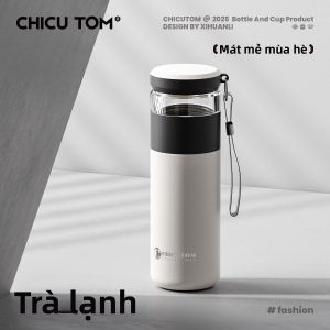 CHICU TOM | Cốc Giữ Nhiệt Phân Loại Trà và Nước Tiện Lợi 316 Thép Không Gỉ