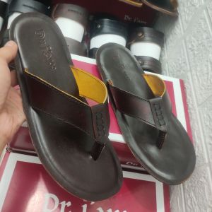 SANDAL KULIT PRIA DR. IAM 4108 COKLAT ( PRODUKSI SENDIRI )