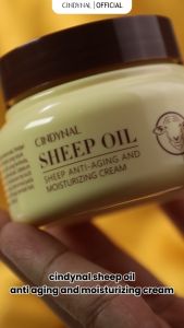 ICVC - CINDYNAL Sheep Oil Moisturizing Cream Krim Pemutih dan Pelembab Wajah Atasi Kulit Kering / Lotion Pencerah Badan Skin Barrier Moisturizer 120GR & 140GR