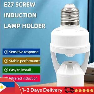 Sensor Light Smart Led Bulb Switch 360 Degrees PIR Motion Sensor E27 Lamp Base Bulb Holder Socket Adapter Converter