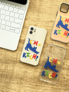 เคสโทรศัพท์มือถือลายแมวเจ้าพ่อเงินดีไซน์สร้างสรรค์สุดน่ารักพร้อมเลเซอร์สีตัดกัน เปลือกป้องกันสำหรับ iPhone Air