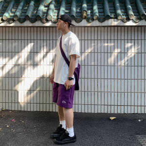 Quick Dry Basketball Shorts Mens Loose Fit Summer Youth Casual Sports Five-Quarter Length Ume Purple Speedy Drying Loose Pants