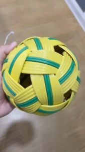 ตะกร้อ ลูกตะกร้อ ลูกเซปักตะกร้อ เส้นเขียว ตะกร้อลูกอ่อน ตะกร้อสำหรับหัดเล่น ตะกร้อลูกนิ่ม