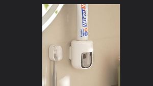Automatic Toothpaste Squeezer: Dust-proof & Wall-mounted Storage