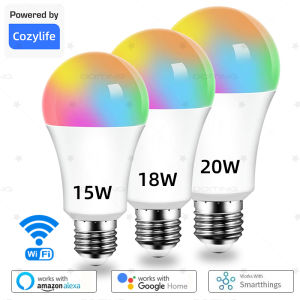 E27 WiFi Smart Dimmable Bulb RGBCW Colorful 220V LED Light APP Adjust Dimmable Support Alexa Google Home Alice Voice Control