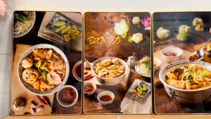 Tranh treo tường mẹt gà trang trí decor quán ăn nhà hàng bộ 6 tấm