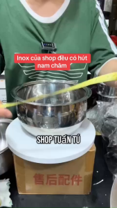 Nồi cơm điện tử lòng - lõi - ruột inox an toàn tốt cho sức khỏe nồi cơm điện tử Sharp 1.5 lít KS-COM150EV-WH