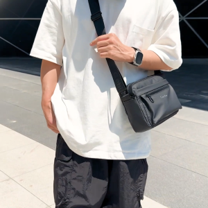 MENSPE Mens Shoulder Bag Casual Cross Body Bag Fashion Messenger Bag Travel Bag Business Bag Large Capacity Phone Bag Waterproof Lightweight Bag Leisure Sport Street Bag for College Student