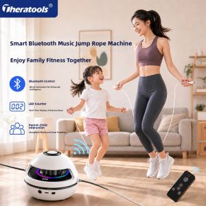 Theratools | Bluetooth Smart Ropeless Jump Rope Counter Family Indoor Quiet Fitness Equipment