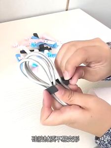 E.B. Cable Silicone Strap Silicone Cable Organizer Clips Wire Cord Winder accesories Headphone data line