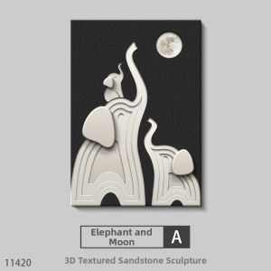 RUIBAHAO | Modern Elegant Elephant Decorative Painting