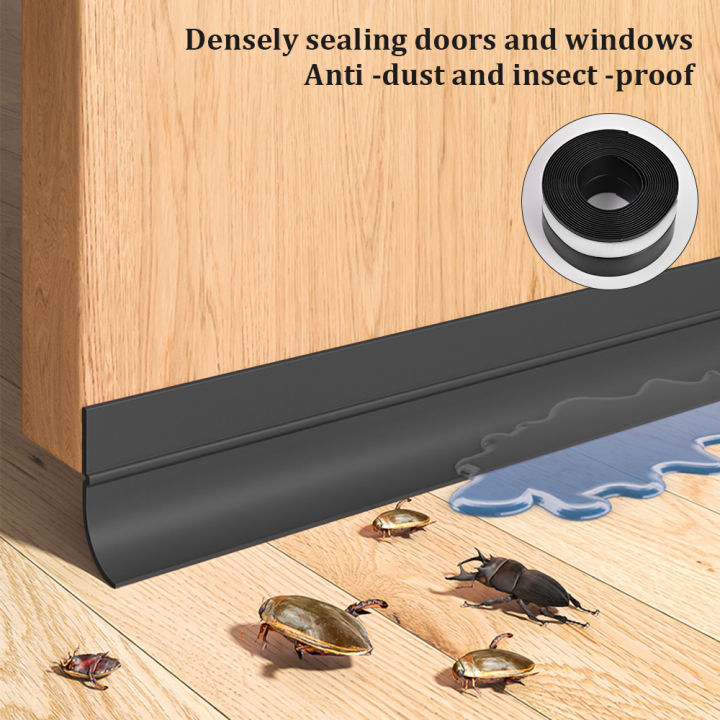 7mmx6mm Self-Adhesive Brush Weather Stripping - 5M Gray Door Window Seal Strip For Wind & Dust Proof
