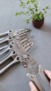 Tang Pemotong Kabel Kawat Alat Tang Pengupas Kabel Head Magnetic Earth Ground Clamp Welding