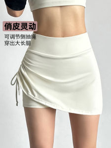 Womens Sporty Mini Skirt with Inner Lining Running Tennis Casual Yoga Skirt Elastic Butt Covering Skirt Breathable Quick Dry