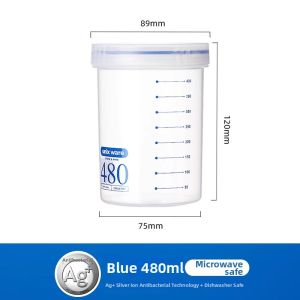 Asvel | Sealed Storage Can Anti-bacterial Moisture-proof Sugar Storage Transparent Kitchen Container