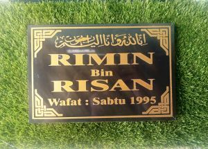 Batu nisan embos granit 30cmx20cm