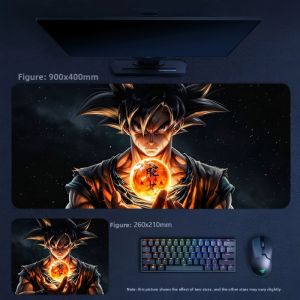 Bandai | High Definition Image Quality Precision Edge Locking Oversize Leather Computer Table Mat Animation Dragon Ball Leather Mouse Pad
