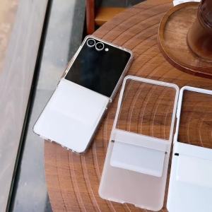 Hinge Protection Phone Case for Samsung Galaxy Z Flip 7 6 5 4 3 Flip7 FE Flip6 Flip5 Hard Plastic Shockproof Protective Cover