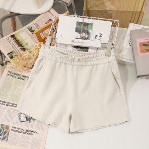High Waist Breathable Quick Dry Womens Shorts Running Yoga Casual Summer Outdoor Wear Hot Pants Polyester Four Inch Length