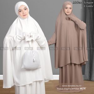 Mukena lengan jumbo Crinkle Airflow