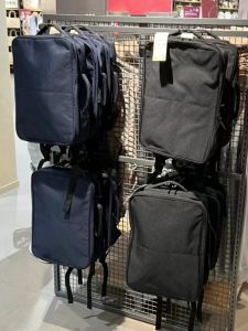 Waterproof Japanese Style 2WAY Backpack Laptop Bag with PC Storage Pocket Student Bookbag Shoulder Bag Polyester Fiber Box Shape