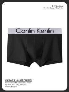 Pure Cotton Mens Underwear Breathable Boxer Shorts Black Large Size American Style CK&LJRLTHO Sporty Mid-Waist U-Design