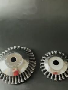 MEGA DERUSTING WEEDING WHEEL TWISTED WIRE 6" AND 8" GARDEN WHEEL STEEL BRUSH WEEDING CUTTING GRASS