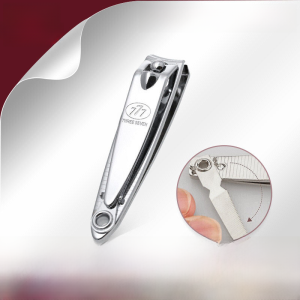 Portable Silver Nail Clippers Medium Size Single Piece Nail Scissors with Nail File Home Use Personal Care Tool 777 Brand