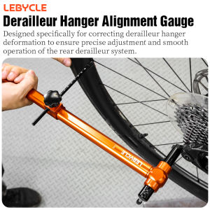 LEBYCLE Bicycle Derailleur Hanger Calibration Tool Bike Frame Tail Hook Straightener Tool Bike Derailleur Hanger Alignment Tool