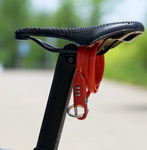 ROCKBROS Bicycle Lock Portable Anti-theft Password Lock 3 Digit Code Lock for MTB Road Bike Multi-Functional Password Steel Cable Lock Door Lock