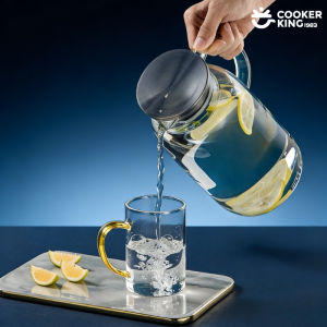 COOKER KING | COOKER KING 1.8/2.5L High Borosilicate Glass Large Capacity Glass Water Bottle Glass Water Bottle Water Bottle Bottle Water