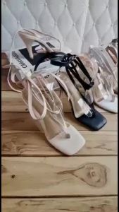 Sendal Kitten High Heels Untuk Kerja Kantor Pesta Wisuda Kondangan Wanita Tali Korean Style Kekinian Anti Slip IR20 Sandal Perempuan Cewek heels pesta