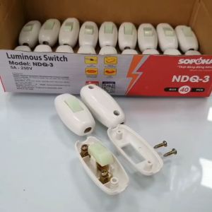 Công tắc điện Sopoka NDQ công tắc treo chịu tải cao 16A công tắc dạ quang quả nhót chịu nhiệt chống vỡ bảo hành 2 năm 1 đổi 1